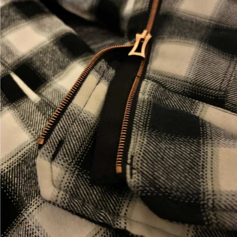 Kit and Ace Black and White Plaid Jacket with PREMIUM Rose Gold hardware - Picture 6 of 11